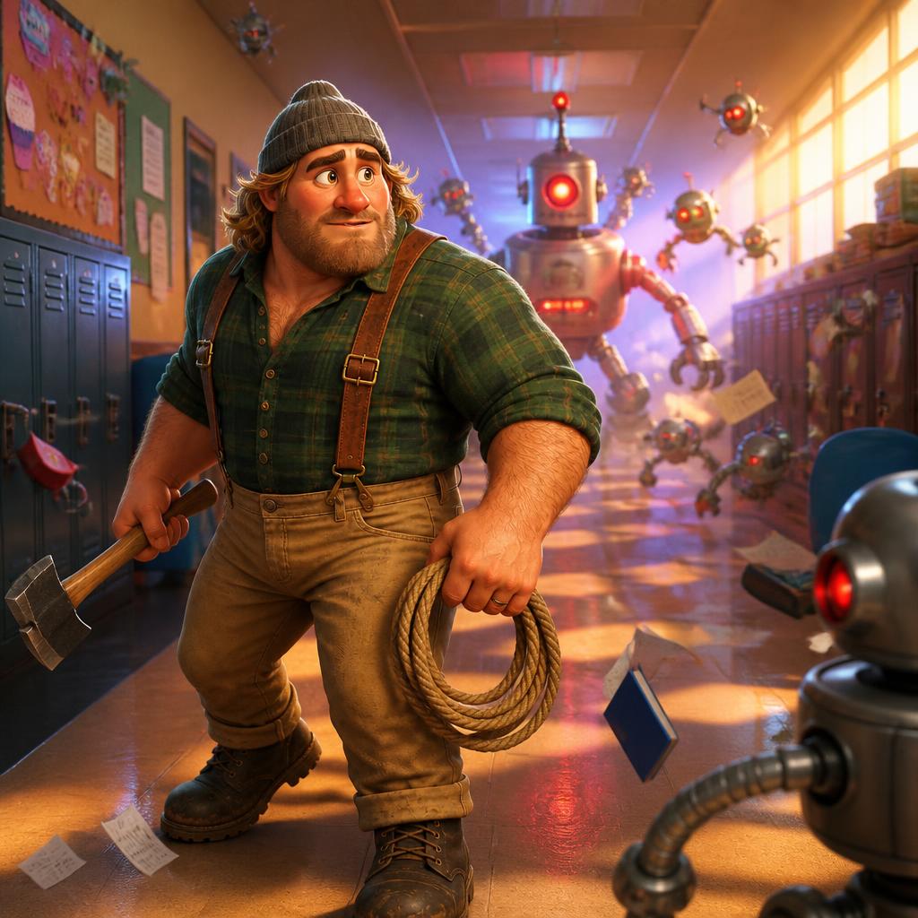 ROBOBOSS-3000 Takes Over the School!
