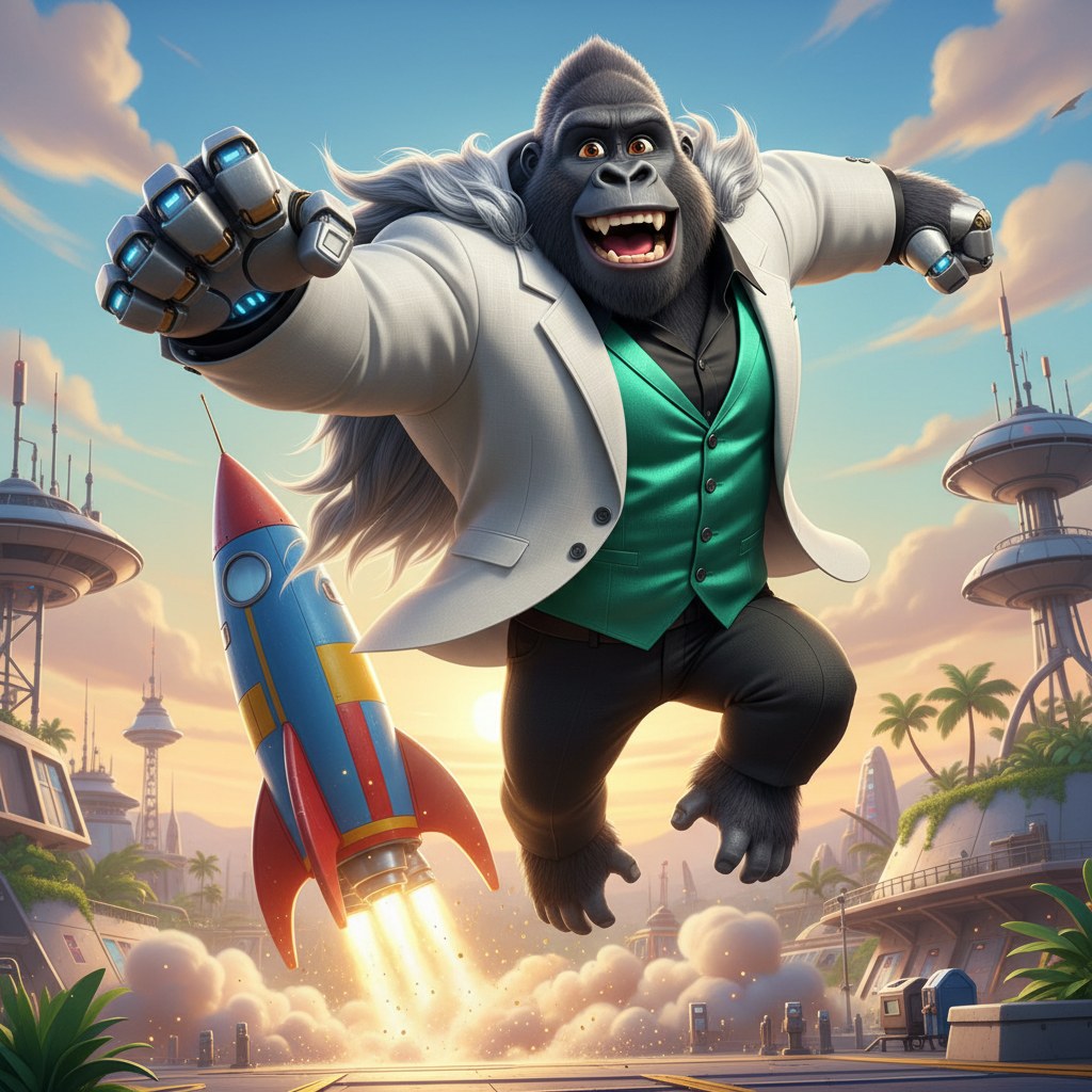 Gorillionaire Blasts Off!