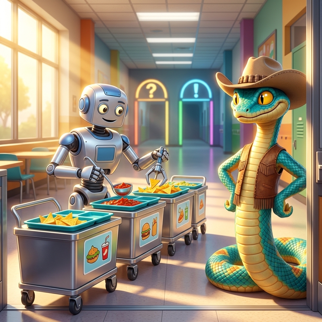 Slithers and the Runaway School Train